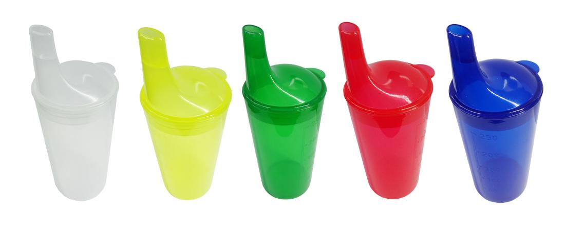 Trinkbecher Set für Senioren RFM, Schnabeltasse mit 2 Deckeln
