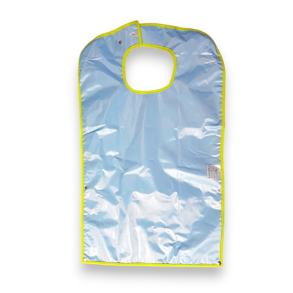 10x Waschbare Lätzchen mit  Auffangfalte von Dutchblue für Erwachsene Bewohner-Schutzservietten, Grün