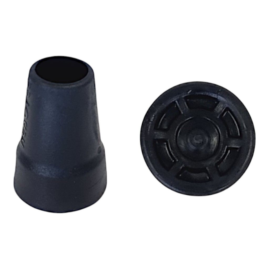 Rebotec Gummifuß für Krücken und Gehstöcke Tiefschwarz - 22 mm