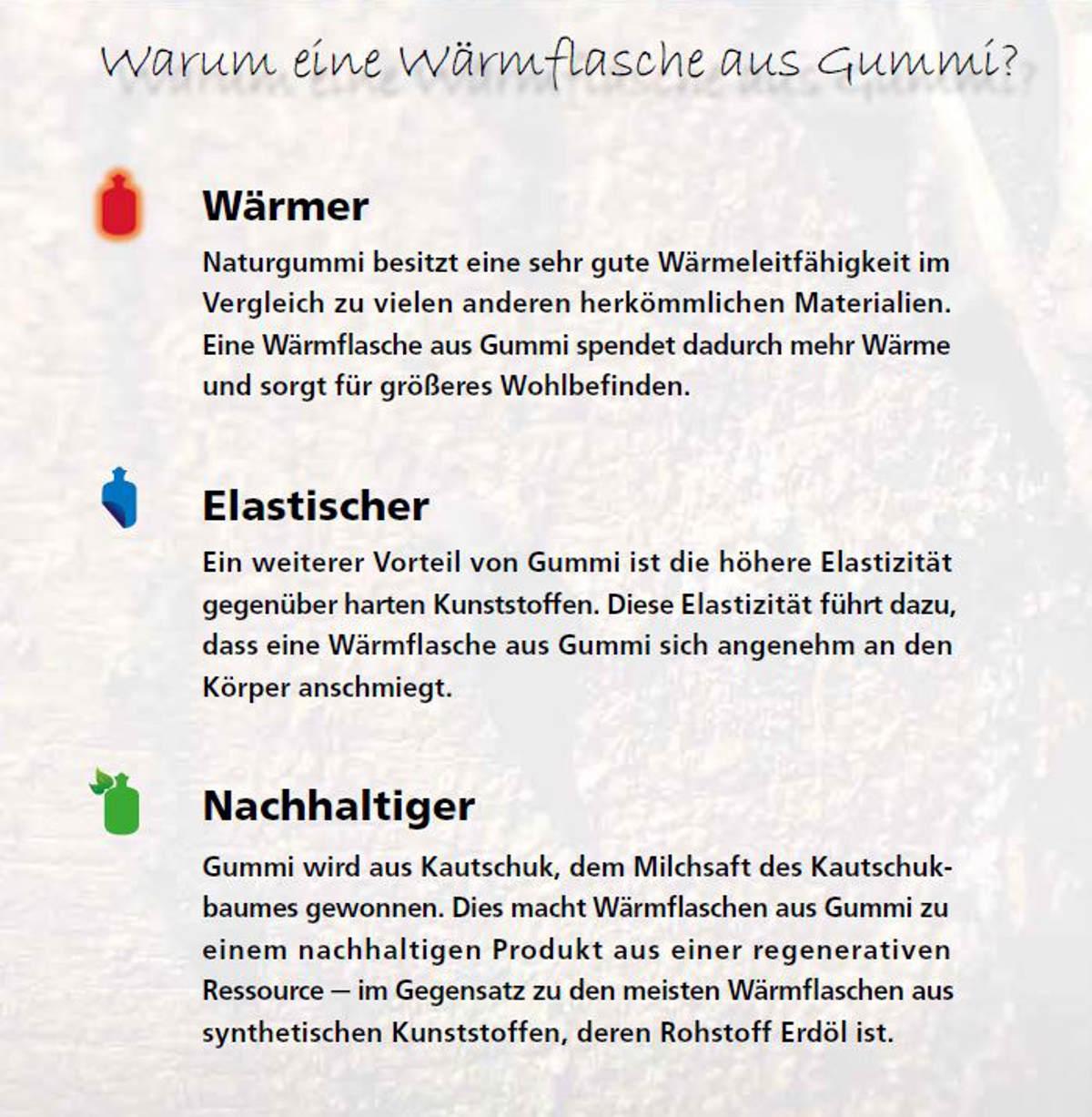 Wärmflasche Sänger 0,8 Liter Velourbezug