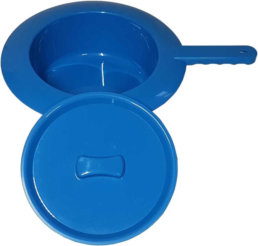 Rehaforum Stechbecken aus Kunststoff inkl. Deckel, blau