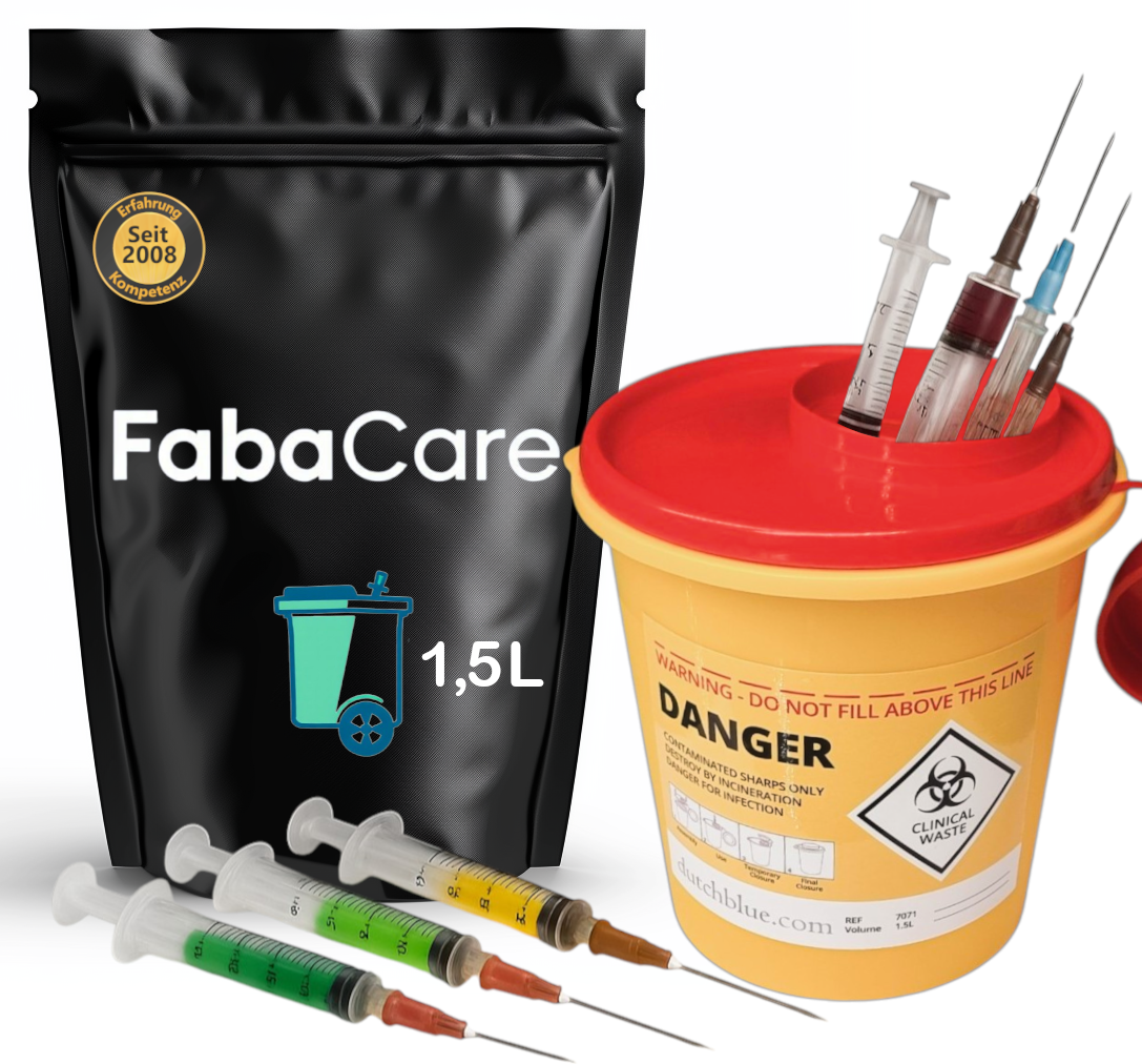 Entsorgungsbox für Spritzen und Kanülen 1,5 Liter