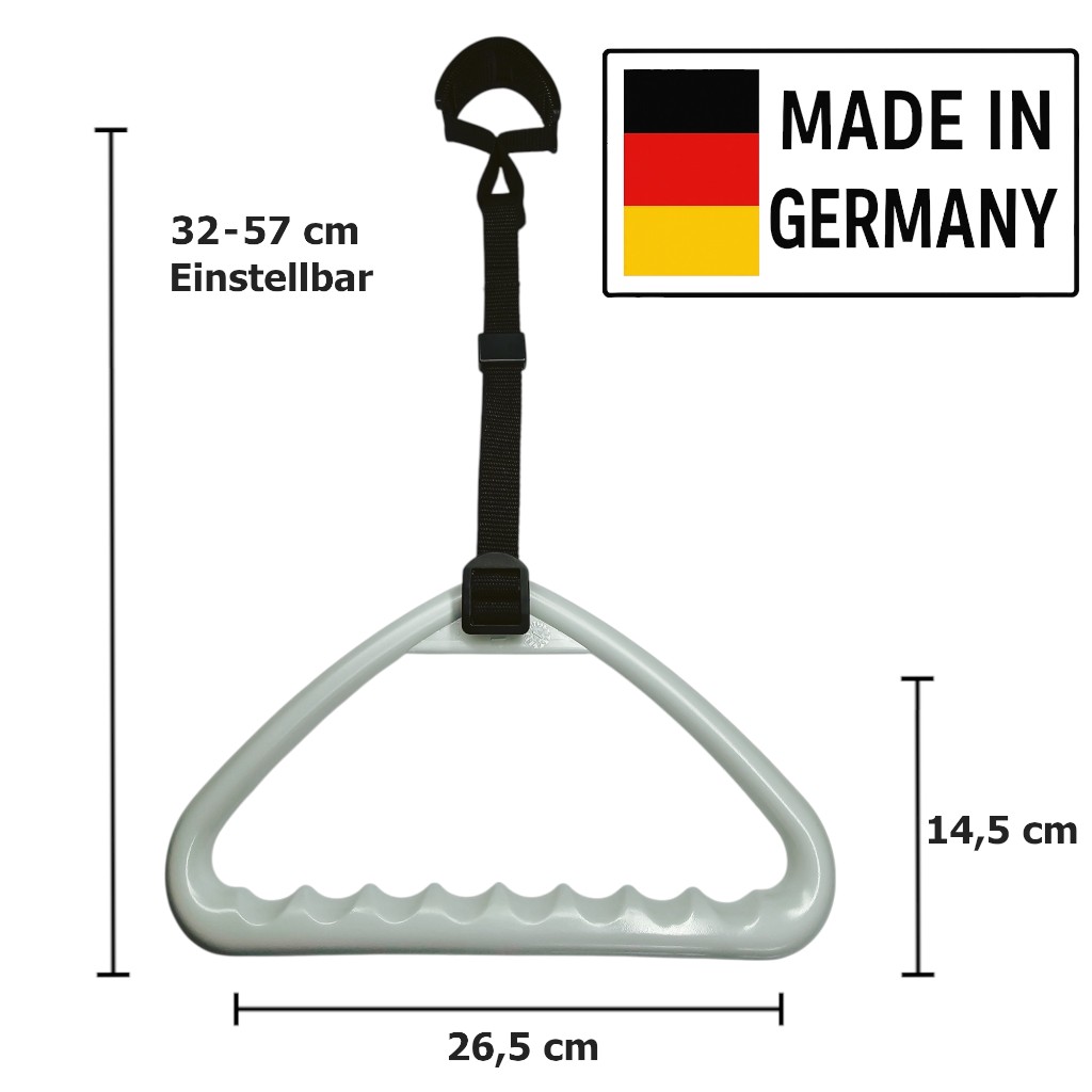 Bettgalgengriff Schwerlast, Trapezgriff, Griff für Bettgalgen bis 150 kg 2x Bettgalgengriff Schwerlast, bis 150 kg (Doppelpack)