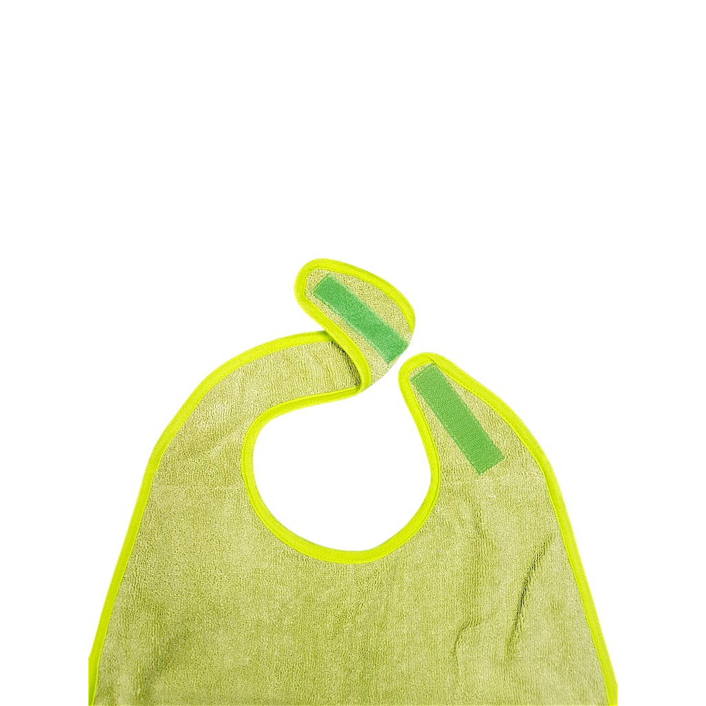 10x Waschbare Lätzchen von Dutchblue für Erwachsene Bewohner-Schutzservietten, Grün, 10erPack