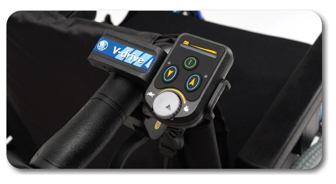 Elektrischer Rollstuhl Vermeiren D200-V mit V-Drive Motor und Trommelbremse