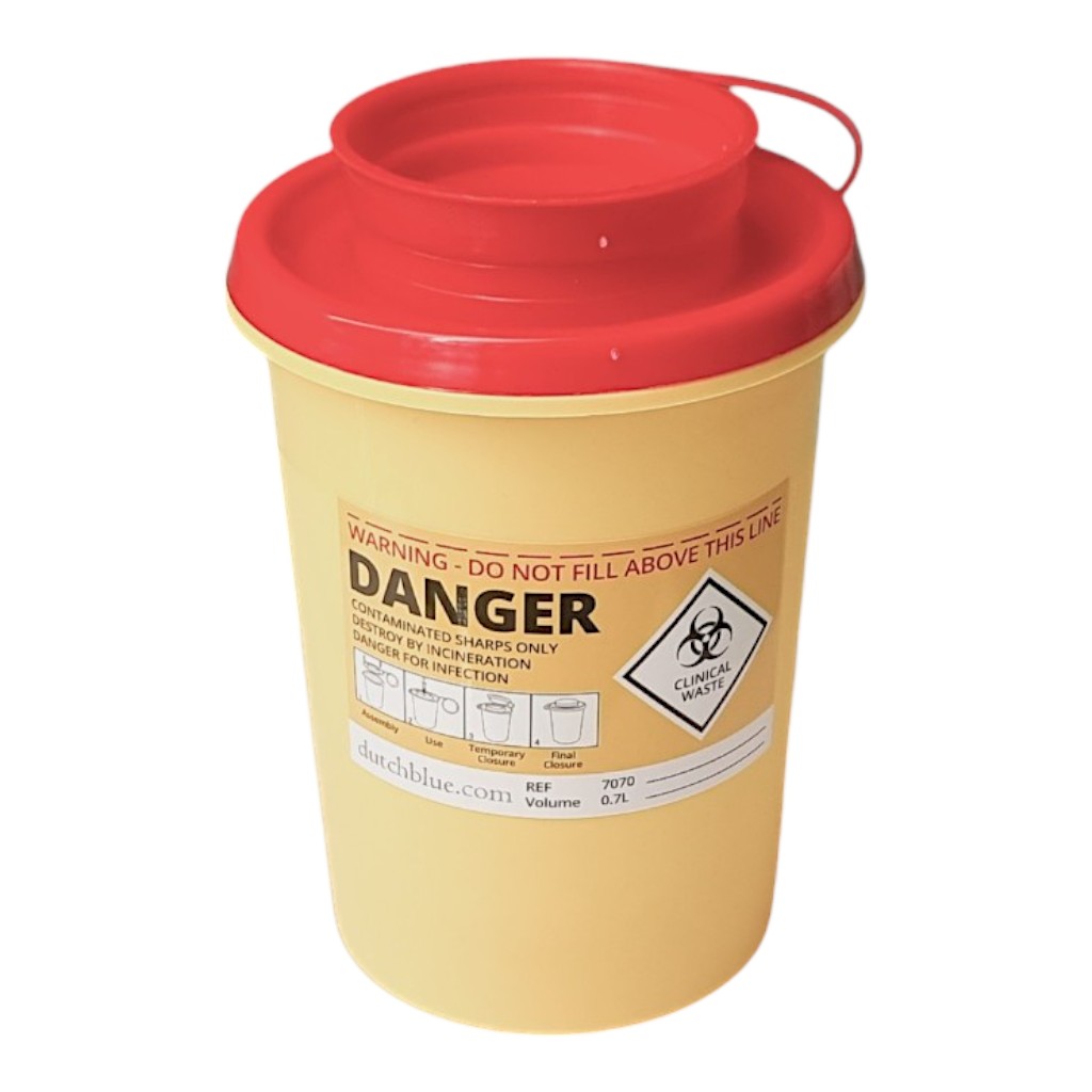 Safe Box Entsorgungsbox für Spritzen und Kanülen 0,7 Liter 10erpack