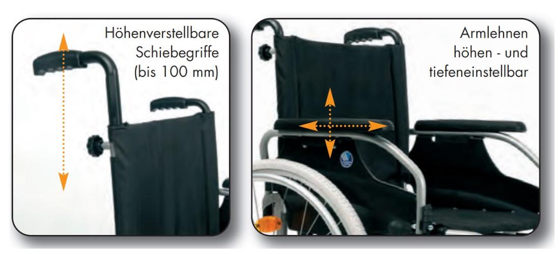 Rollstuhl Vermeiren D100, Standardrollstuhl faltbar