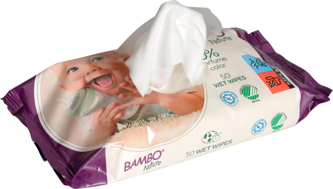 Bambo Nature Feuchttücher Wet Wipes 50er Packung