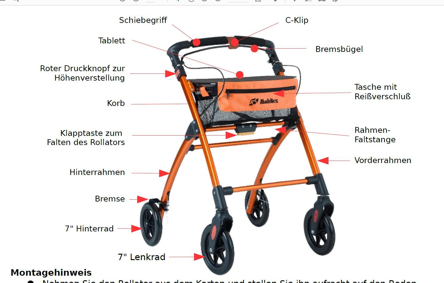 Mobilex Indoor Rollator Jaguar