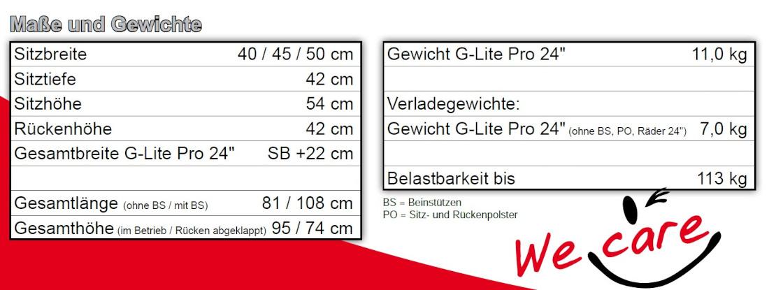 Rollstuhl UHC G-Lite Pro, Leichtgewichtrollstuhl bis 113 kg