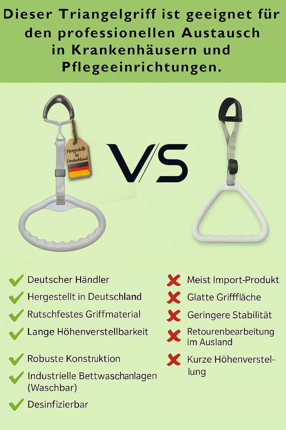 Griff für Bettgalgen Swing 2erPack (Doppelpack)
