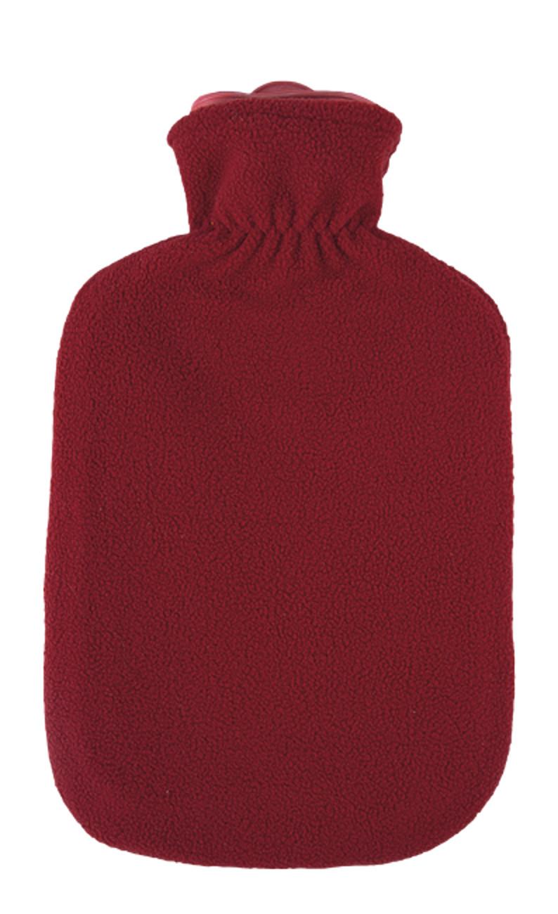 Wärmflasche Sänger 2 Liter mit Fleece-Bezug