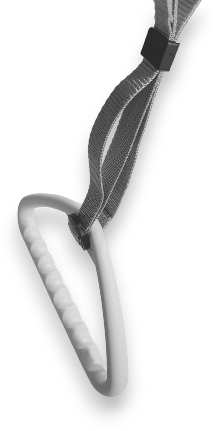 Griff für Bettgalgen, Triangelgriff rund mit Gurt, MED