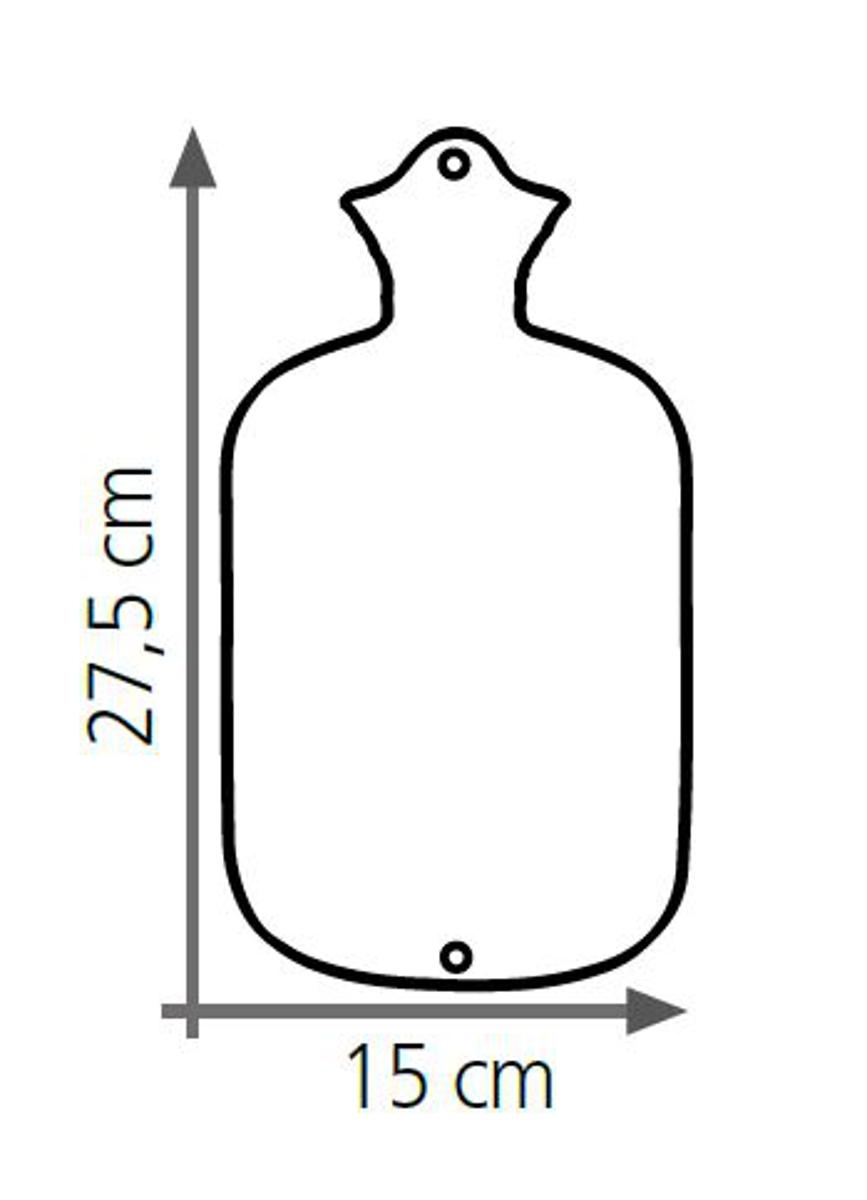 Wärmflasche Sänger 0,8 Liter Velourbezug