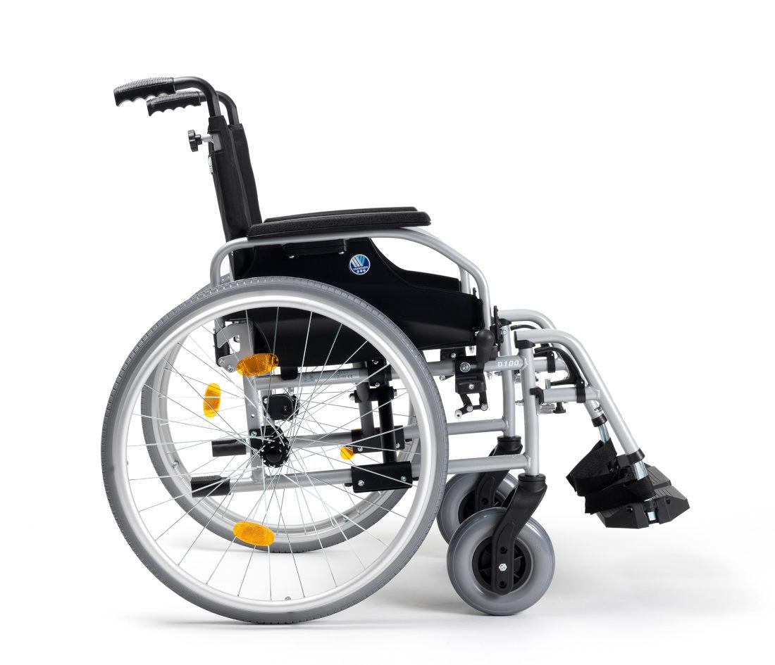 Rollstuhl Vermeiren D100 mit Trommelbremse, Standardrollstuhl faltbar Rollstuhl Vermeiren D100 mit Trommelbremse, Standardrollstuhl faltbar