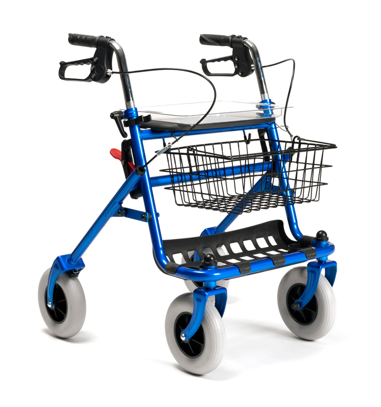 Standard Rollator Vermeiren 286i mit Schutzhaube für Rollatoren Blau