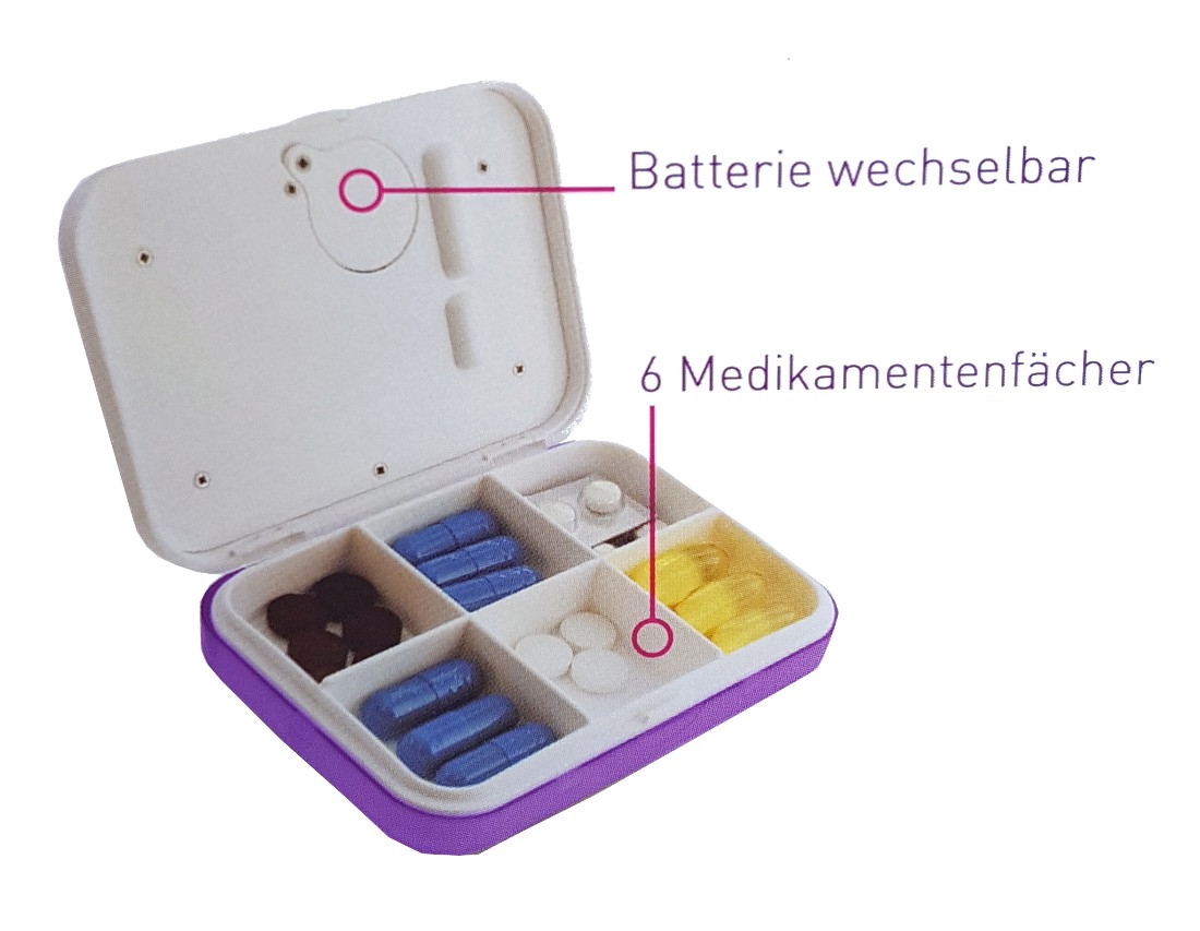Scala Pillenbox mit Vibrationsalarm