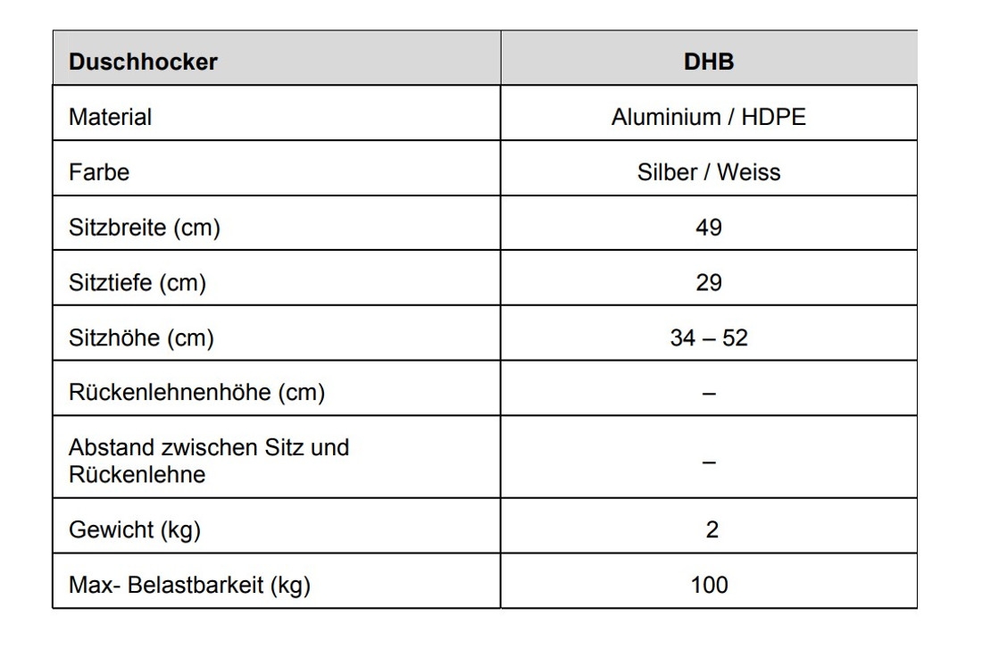 Trendmobil Duschhocker DHB