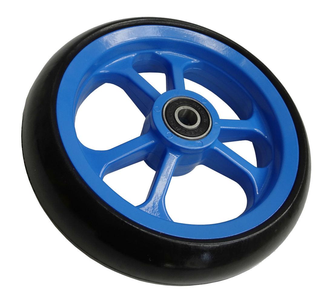 ID_23803_orig Mobilex 5 Zoll Rollstuhlrad, Lenkrolle, Fiberrad