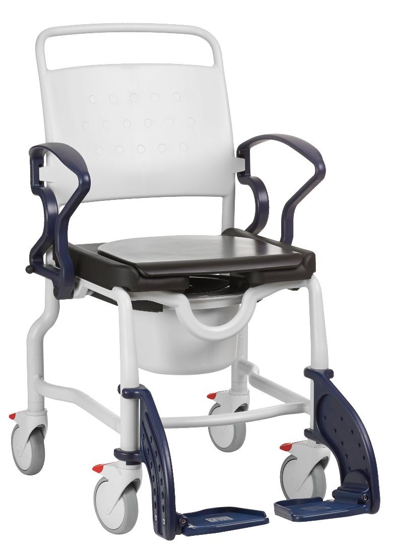 Rebotec Dusch- und Toilettenrollstuhl Berlin Rebotec Dusch- und Toilettenrollstuhl Berlin Grau-Blau
