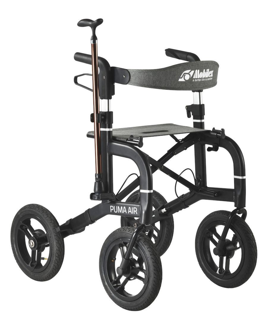 Outdoor Rollator Mobilex Puma Air mit Luftbereifung Leichtgewichtrollator fürs Gelände