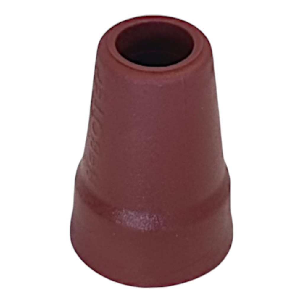 2x Rebotec Gummifuß für Krücken und Gehstöcke - Weinrot 19 mm - 2 Stück