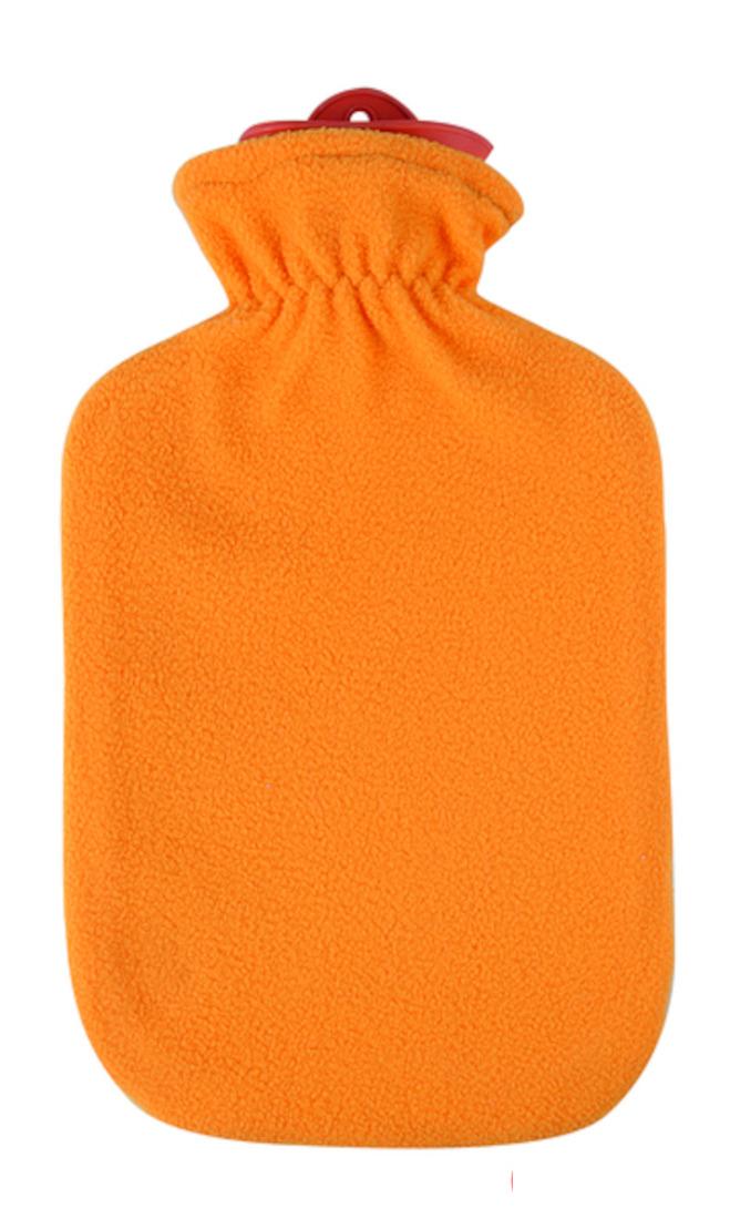 Wärmflasche Sänger 2 Liter mit Fleece-Bezug