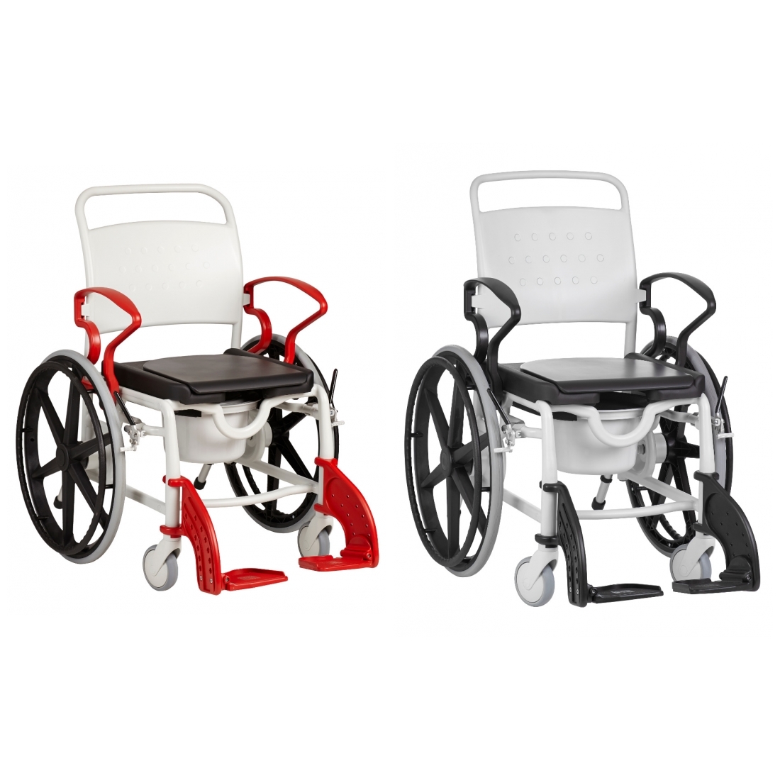 Rebotec Dusch- Toilettenrollstuhl Selbstfahrer Miami