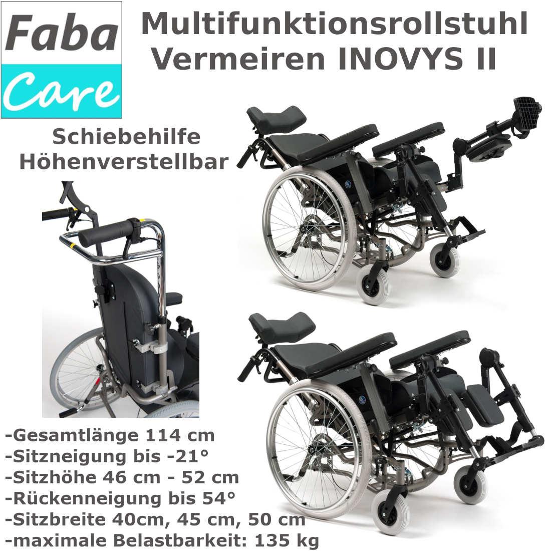 Vermeiren Multifunktionsrollstuhl INOVYS II, Pflegerollstuhl Vermeiren Multifunktionsrollstuhl INOVYS II, Pflegerollstuhl