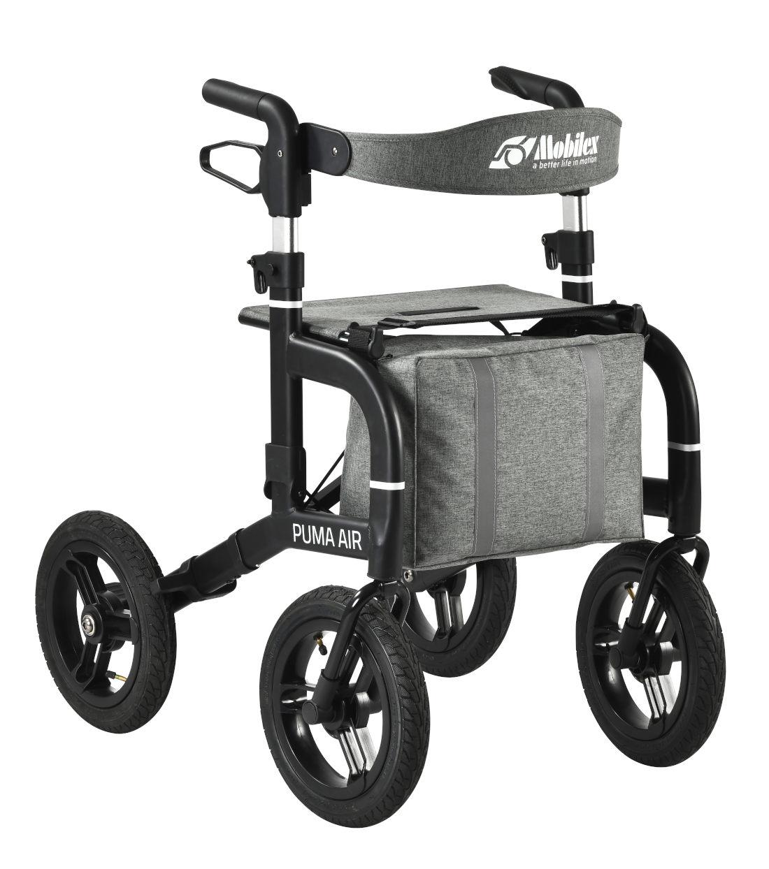 Outdoor Rollator Mobilex Puma Air mit Luftbereifung Leichtgewichtrollator fürs Gelände