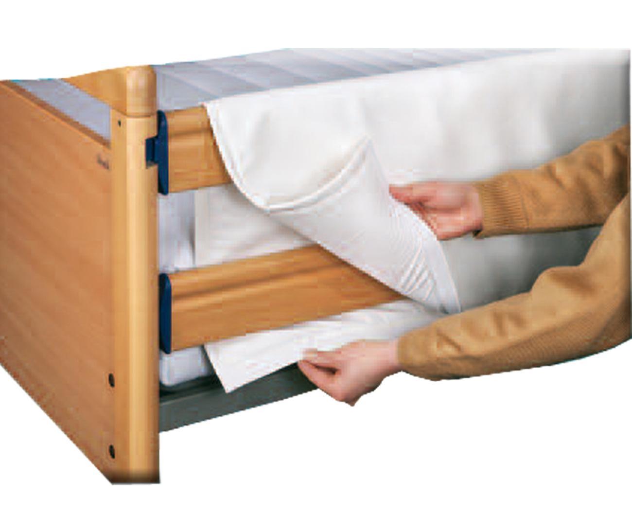 Careline Seitengitterpolster 2-seitig mit Klettverschluss, weiß