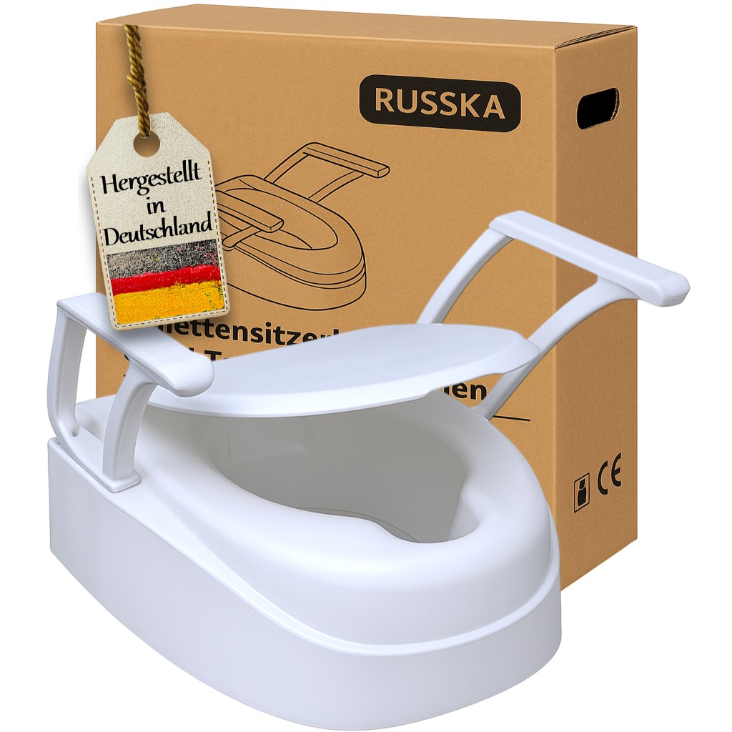 Toilettensitzerhöhung Russka QuickTop mit Armlehnen