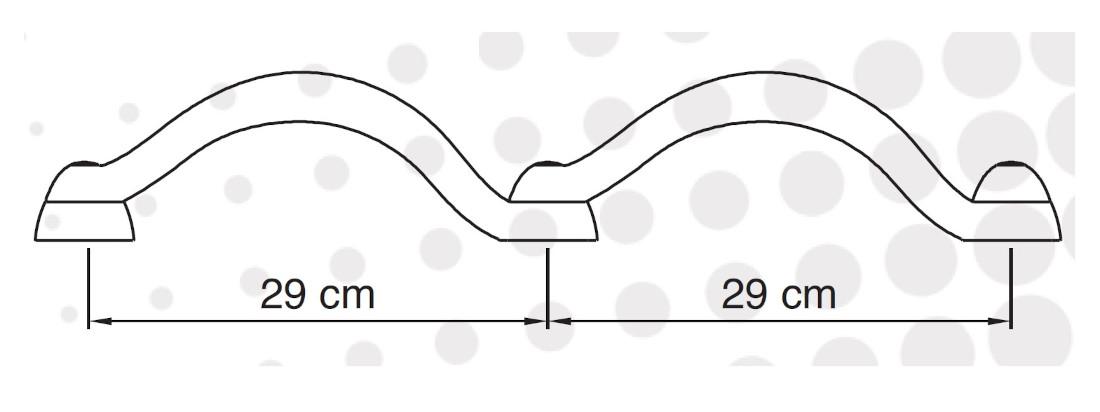 Rebotec Cascade Haltegriff für die Wand, erweiterbar