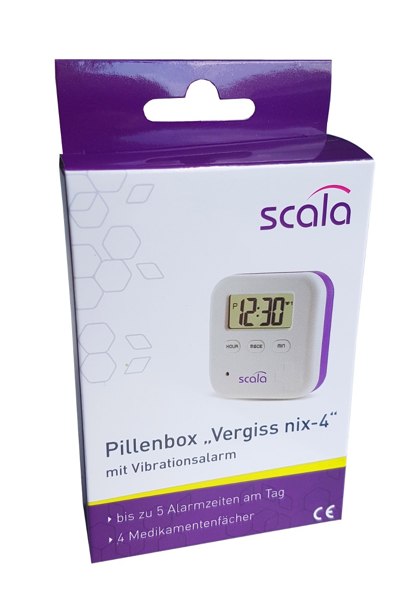 Tablettenbox Scala Vergiss Nix mit Vibrationsalarm