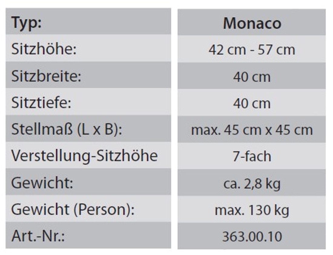 Rebotec Duschhocker Monaco