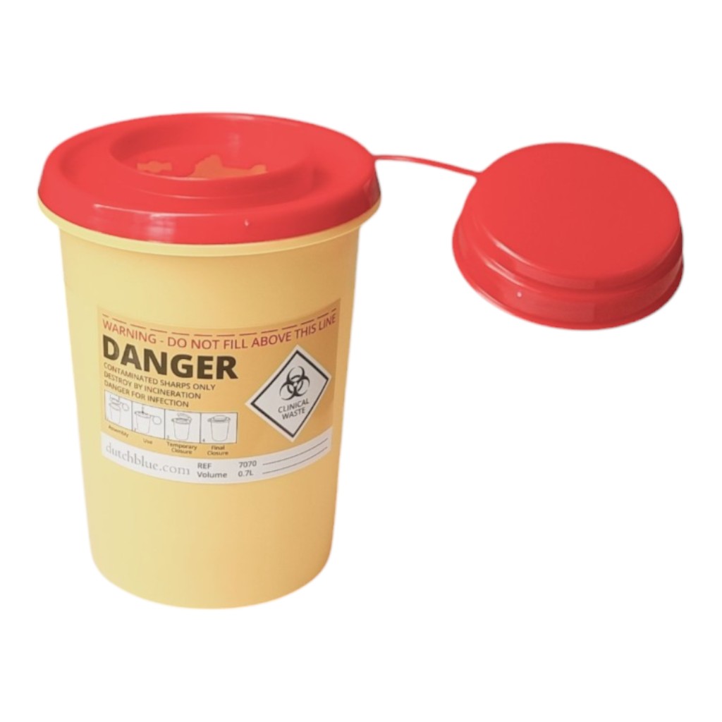Safe Box Entsorgungsbox für Spritzen und Kanülen 0,7 Liter 10erpack
