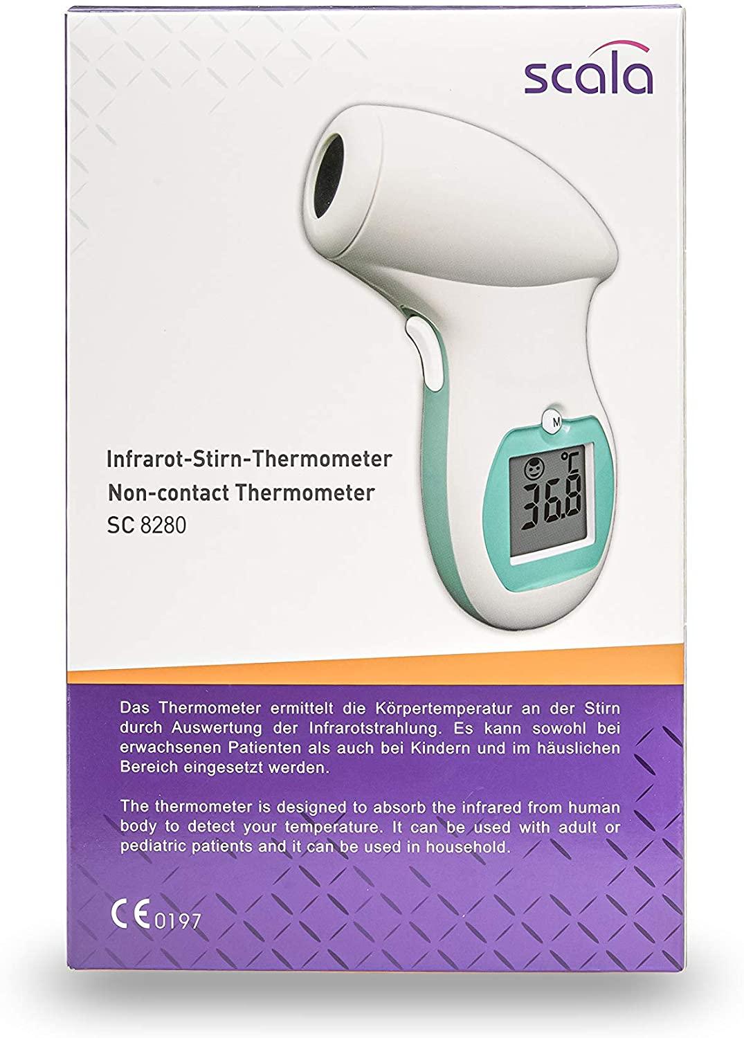 Stirnthermometer Scala SC 8280, kontaktloses Thermometer