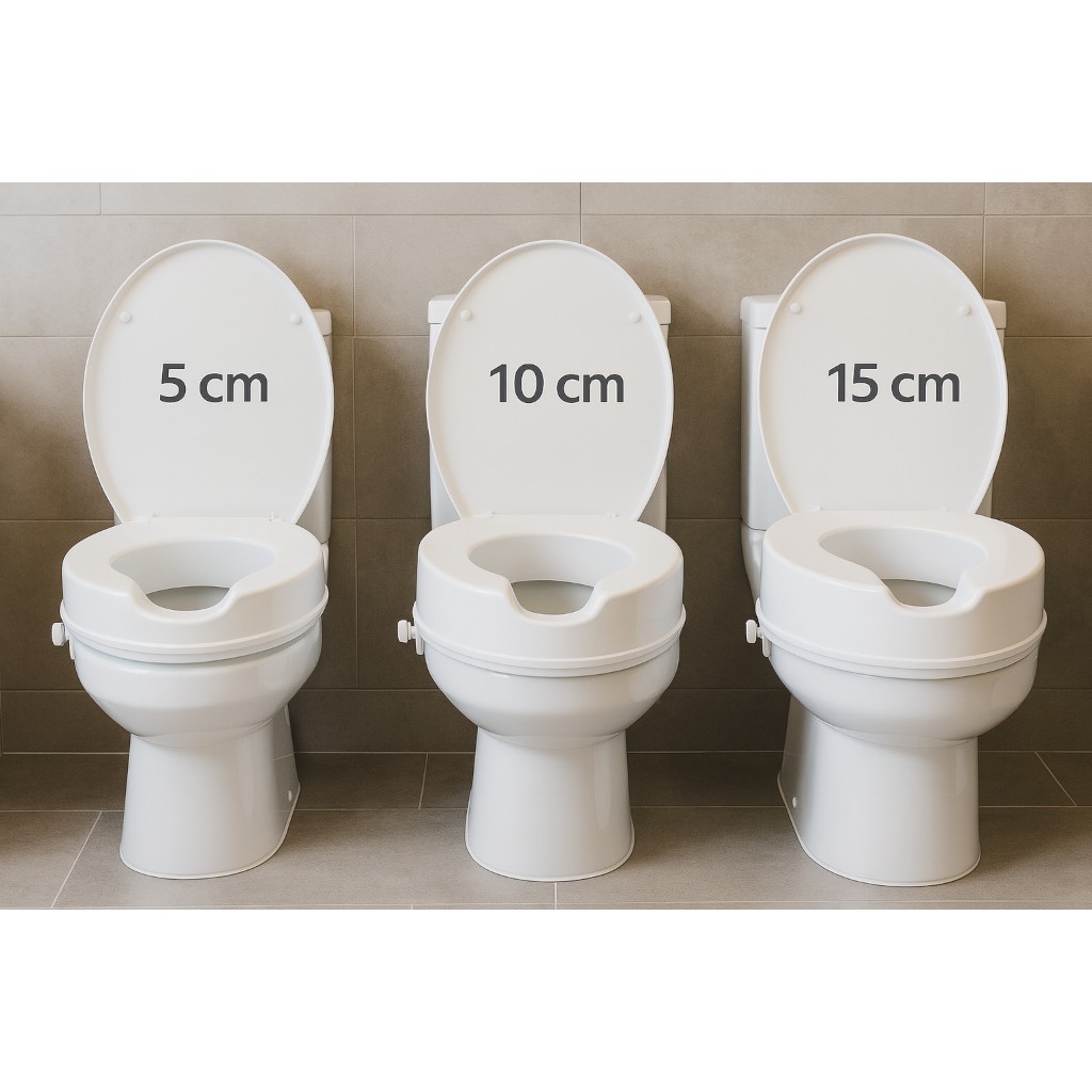 Toilettensitzerhöhung RehaForum 5 cm mit Deckel