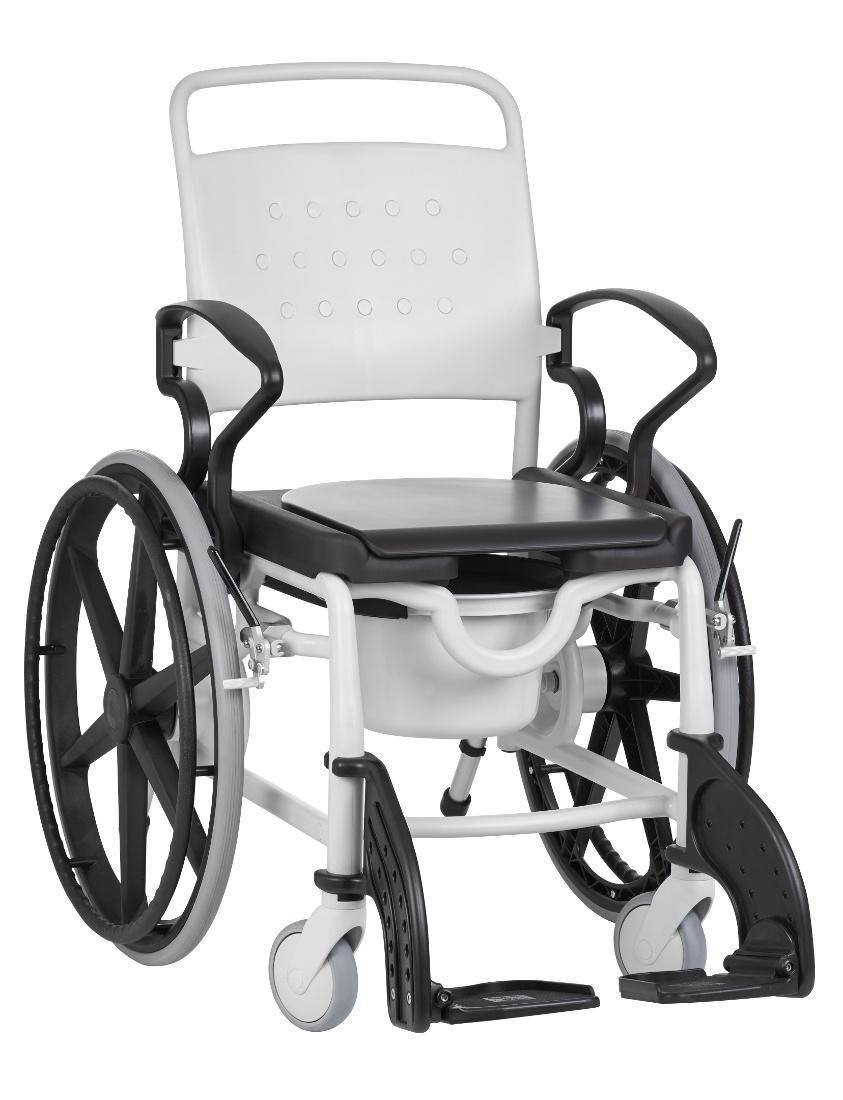 Rebotec Multifunktions- Pflegerollstuhl Phoenix Grau/Blau