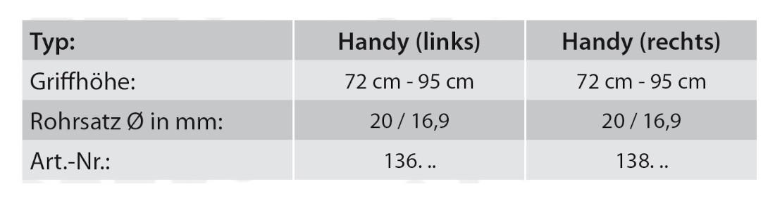 Rebotec Gehstock anatomisch Handy