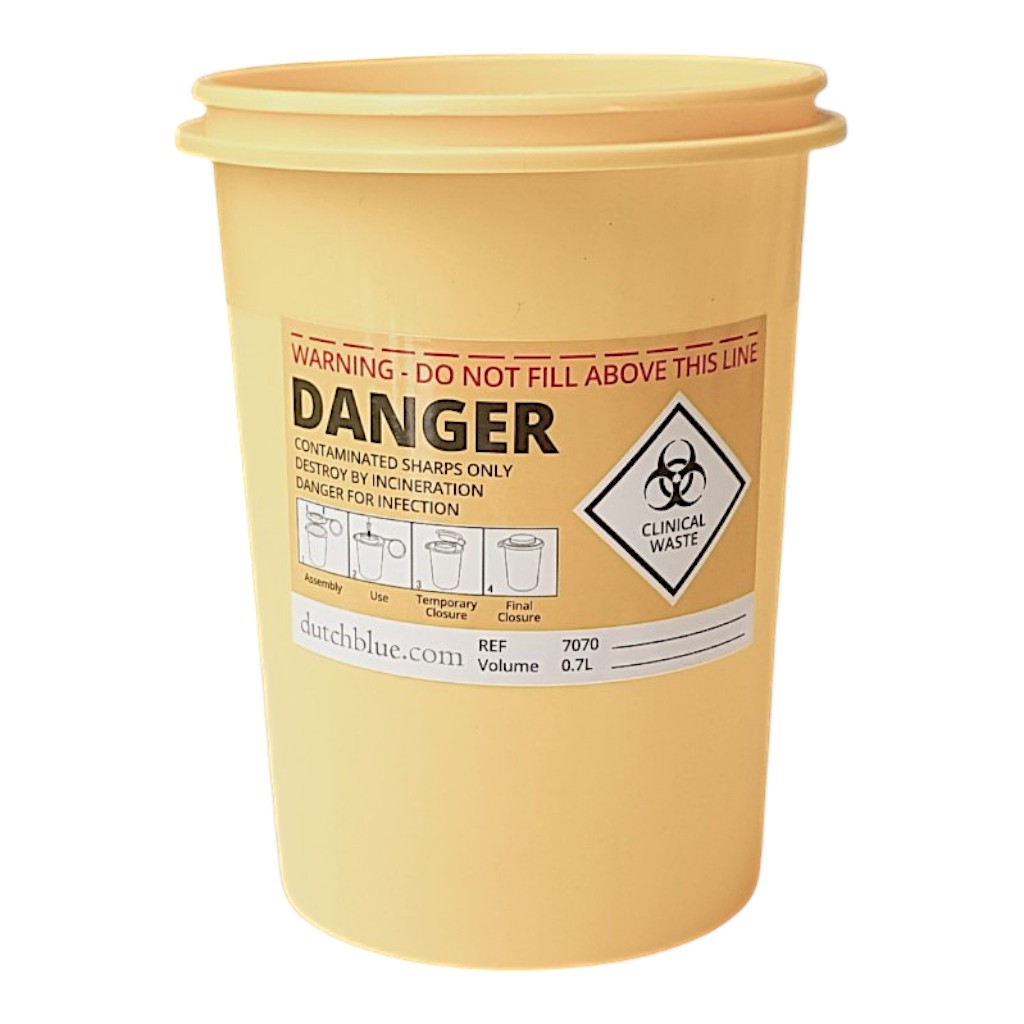 Safe Box Entsorgungsbox für Spritzen und Kanülen 0,7 Liter 10erpack
