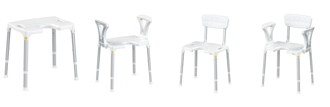 Careline Duschhocker Smart mit Intimausschnitt