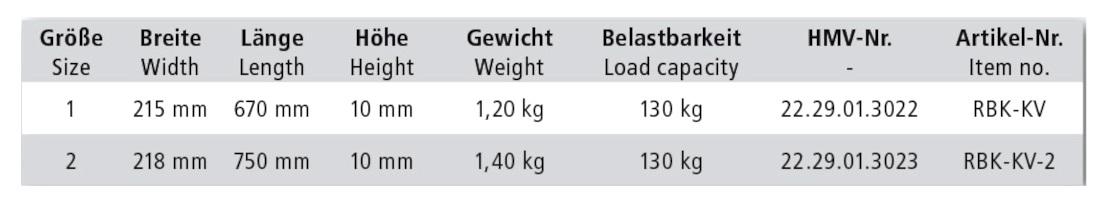 Rutschbrett gebogen Rolko-EasyTRANSFER wave