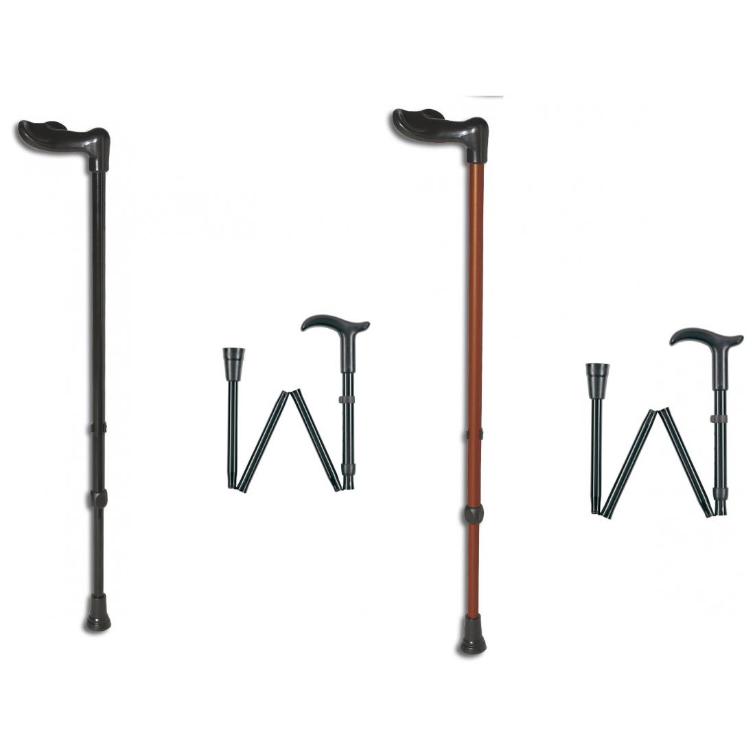Rebotec Gehstock Fischergriff anatomisch faltbar