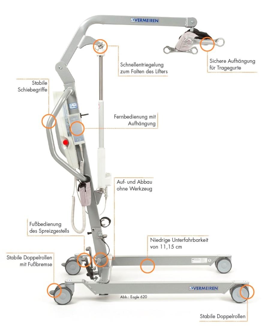 Vermeiren Eagle 620 Patientenlifter bis 150 kg