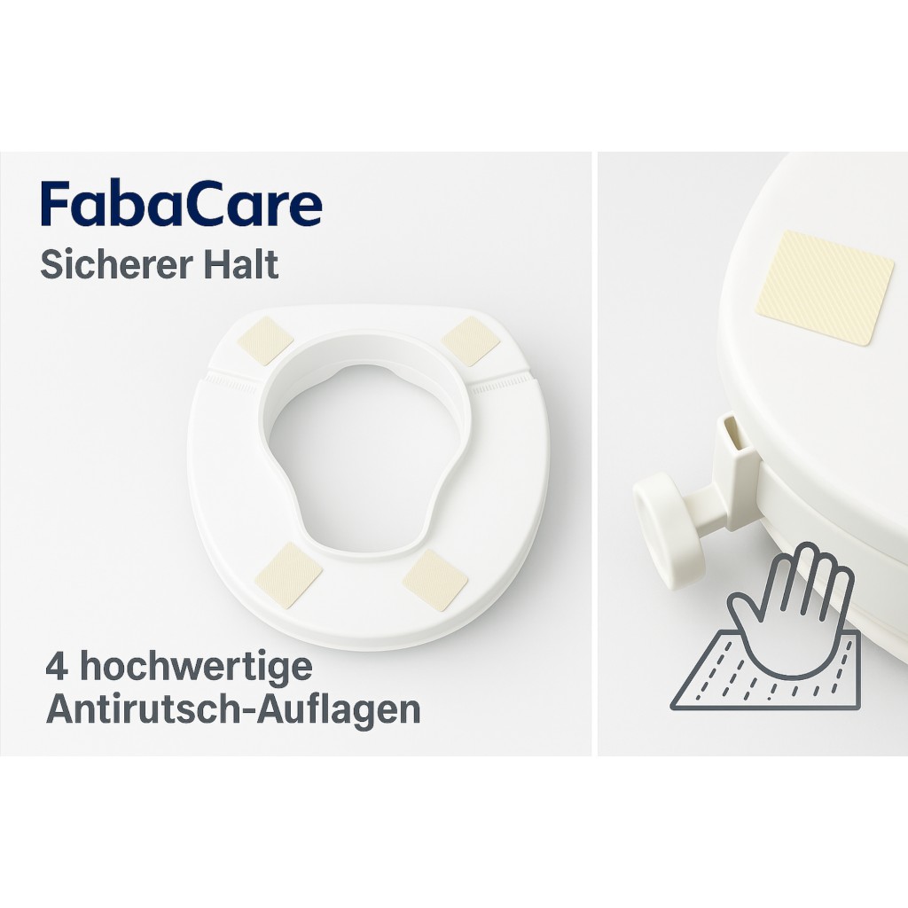 Toilettensitzerhöhung RehaForum 5 cm mit Deckel
