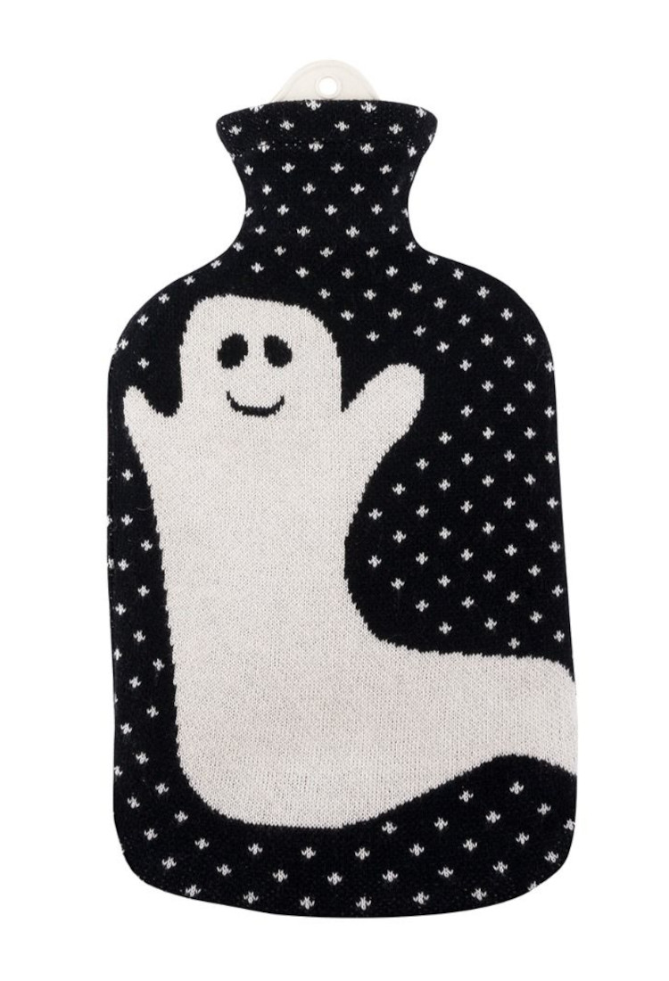 Wärmflasche Sänger mit Strickbezug