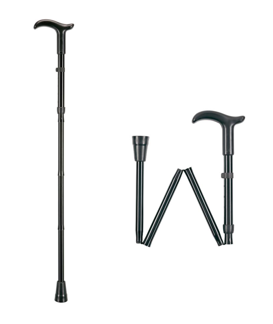 Gehstock faltbar Rebotec Simplex mit Fritzgriff