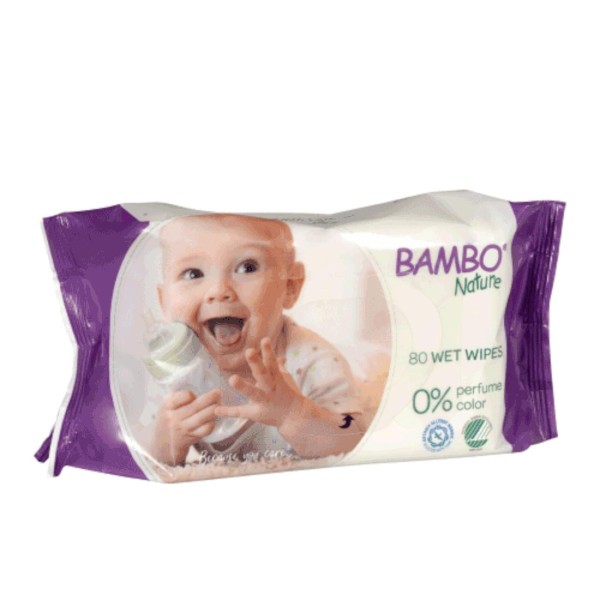 Bambo Nature Feuchttücher Wet Wipes 80er Packung - Menge: 1 Stück